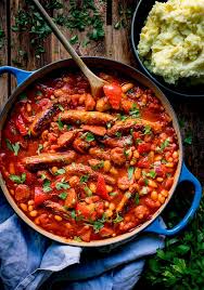 Add the beans and hot dogs. Sausage Casserole Nicky S Kitchen Sanctuary