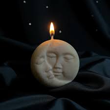 Large Sun Moon Candle
