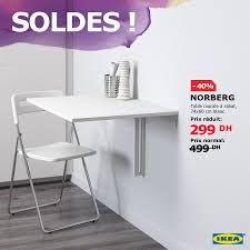 Le meilleur etagere murale bureau est accessible sur ce site : Soldes Ikea Maroc Table Murale A Rabat Norberg 299dhs Au Lieu De 499dhs