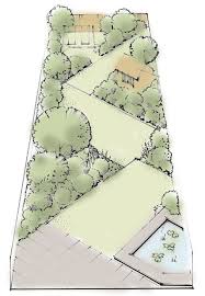 Utilisez Des Rectangles Pour Creer Un Terrain Zigzag Une Serie De Pelouses Rectangulaires Ou Tout Garden Design Layout Garden Design Plans Small Garden Design