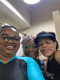 Busy day with aqua aerobics and classes