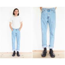 90s Light Blue Stonewash Denim Jeans Men S Jeans Size 30x30 130 Liked On Polyvore Featuring Men S Fashio Mens Faded Jeans Denim Jeans Men Light Blue Jeans