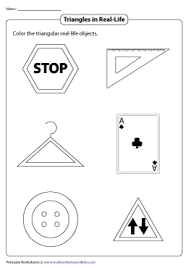 Triangle coloring pages for kids. Coloring Tracing And Drawing Triangles Worksheets