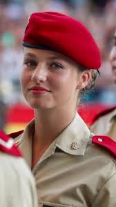 Princess Leonor Receiving Sword at Military Training