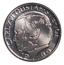 Carl xvi gustaf (carl gustaf folke hubertus; Alvin Sverige Carl Xvi Gustaf 1 Krona 1999 Eskilstuna