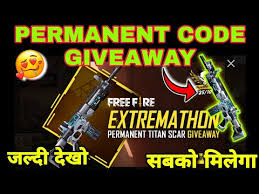 This is not easy to buy for all free fire players. Free Permanent Titan Scar Code Giveaway Free Fire New Ev