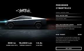 The company is currently taking $100 deposits to reserve the truck. Tesla Cybertruck Orders Average 5 873 Per Day Now Over 500 000