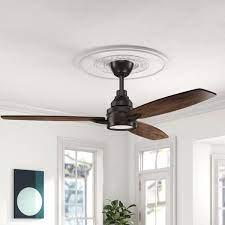 60 Kovach 3 Blade Led Standard Ceiling Fan With Remote Control And Light Kit Included Living Room Ceiling Fan Ceiling Fan Ceiling Fan With Light
