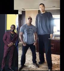 How tall is kevin hart? Height Comparison Of Sun Ming 7 9 And The Rock 6 5 Plus Kevin Hart 5 4 As Someone Suggested I Lines Up A Picture Of The Rock And Kevin Hart To