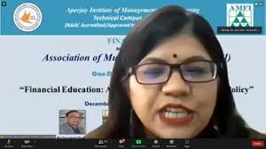 Apeejay #Institute of #Management & #Engineering #Technical #Campus  #RamaMandi #Jalandhar #FinanceClub in association with #AMFI organized a  NATIONAL WEBINAR ON FINANCIAL EDUCATION: A HALLMARK OF NEW EDUCATION POLICY 