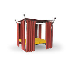 3 pcs outdoor folding rocking chair table set with cushion. Outdoor Daybed Tora Outdoor Living Exterior Design