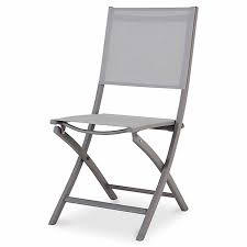 Fauteuil de jardin en promotion chez castorama. Chaise De Jardin En Aluminium Batang Anthracite Pliante Castorama