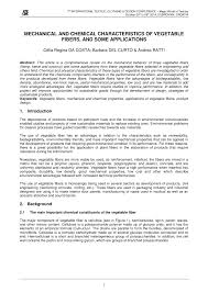 pdf mechanical and chemical characteristics of vegetable
