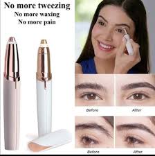 Only take what fine hairs are outside the shape, on the first brow and then the second. Health Beauty Beauty Beauty Tools Hair Removal Eyebrow Hair Trimmer Gold Rose Shop Online Best Products Electronics Toys Mobiles Eromman Kuwait