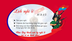 Từ thứ ba (ngày 04/05/2021. Máº«u Thong Bao Nghá»‰ Lá»… 30 4 Va 1 5 NÄƒm 2021 Ná»™i Bá»™ Cong Ty Cho Khach Hang Meta Vn