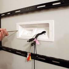 Wall Mounted Tv With Hidden Wires Tutorial Fernsehzimmer Wohnzimmer Tv Hausrenovierung