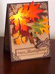5 out of 5 stars. Happy Thanksgiving Beautiful Autumn Leaves On Greeting Card Thanksgiving Cards Handmade Greeting Cards Handmade Fall Cards