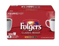 Folgers Coffee Classic Roast 100 K Cup Keurig Hot Single Serve Brewing Pods Cups Folgers Coffee Roasting Folgers Medium Roast Coffee