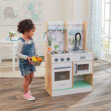Cook up some creativity with our classic kidkraft large pastel kitchen! Kidkraft Let S Cook Play Kitchen Natural Walmart Com Walmart Com