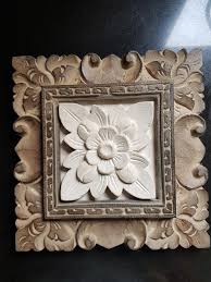 23.5x31.5 inch rectangular wood/mosaic damask hand made wall decoration. Wall Decor Balinese Garden Spa Bathroom Tiles Furniture Home Living Bathroom Kitchen Fixtures On Carousell