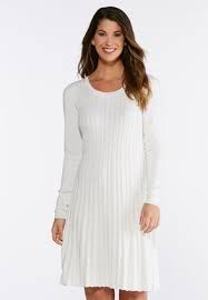 Cato Fashions Plus Size Fit And Flare Sweater Dress Catofashions Women Dresses Classy Cato Fashion Plus Size Casual Dresses For Women