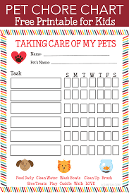 We did not find results for: Free Printable Pet Responsibility Chart For Kids Sunny Day Family