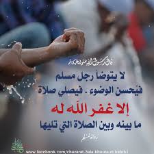 يغفر الل ه بها الذنوب فيما بينها وبين الصلاة التي تليها لحديث عثمان رضى الله عنه قال سمعت رسول الل ه صلى الله عليه وسلم ي prayers quran islam quran