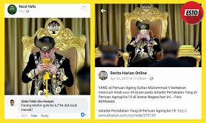 Istana negara hari ini menyaksikan satu lagi peristiwa. Esto Objek Kuning Yang Dikucup Oleh Agong Bertanya Facebook