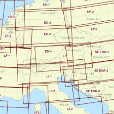 paper laminated vfr gps chart austria jeppesen pilotshop