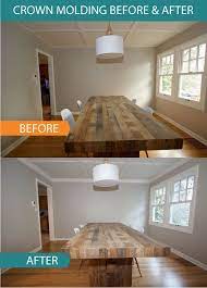 How to mount crown molding to a tray ceiling. The Cheater S Guide To Crown Molding No Skills Necessary Faux Coffered Ceiling House Styles Home