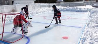 Palmer broke down how to make a basic backyard rink, and then offered modifications for anyone who might want to level up for more serious games of hockey, for example. Help With Building Your Own Rink Backyard Sports