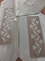 Antep Isi Filet Crochet Calla Lilies Dantel