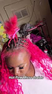 Neon Pink Braids