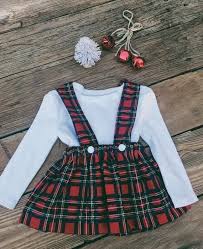 Christmas Skirt Suspender Skirt Christmas Suspender Skirt Plaid Skirt Christmas Dress Girls Skirt High Waisted Skirt Vintage Skirt Toddler In 2020 Girls Christmas Dresses Little Girl Outfits Girls Christmas Outfits