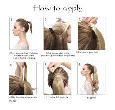 Synthetic Wrap Ponytails Wavy Clip In Ponytail Hair Extensions Tutorial Hair Piece