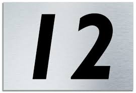 Check spelling or type a new query. Number 12 Contemporary House Plaque Brusher Aluminium Modern Door Sign