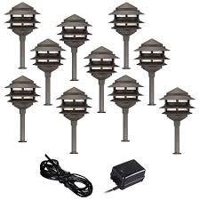Collection by northwest outdoor lighting. Pagoda 12 Piece Complete Outdoor Led Landscape Lighting Set 56r85 Lamps Plus