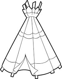 Printable Teepee Coloring Page For Kids Coloring Pages For Kids Thanksgiving Coloring Pages Coloring Pages