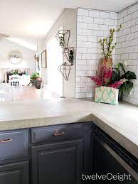 Diy Cement Counter Tops Concrete Countertops Kitchen Concrete Kitchen Kitchen Remodel Small