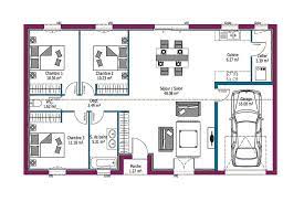 Plan maison contemporaine plain pied en l 3 chambres et garage. Modele Jeune Budget Plan Maison 4 Chambres Avec Garage Maison Personnalisable 92m Plai Plan De Maison Moderne 4 Chambres Maison Mca Plan Maison Plain Pied