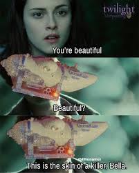 It's like she's saying something beautiful.