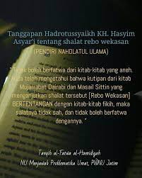 Rebo Wekasan Pengetahuan Anjuran Kutipan