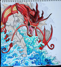 Begin the first step by making a circle for the head, and a long snake like slithering line for the body. Madpatti Shiny Gyarados If You Wanna Support Me Heres My