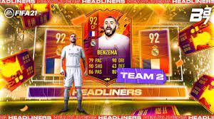 Un jugador como benzema necesita marcar 5 goles y 5 asistencias para. Yes We Packed New Headliners Benzema Fifa 21 Ultimate Team Youtube
