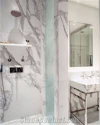 This product can be installed on a shower floor. Calacatta Borghini Marble Bathroom Design Calacatta Borghini White Marble Bathroom Design From United Kingdom Stonecontact Com
