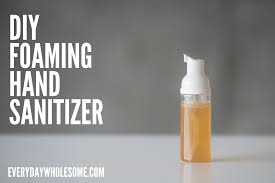 It is also super easy to make them and wonderful knowing they are all natural. Everyday Wholesome Diy Foaming Hand Sanitizer Recipe Foam Dispenser