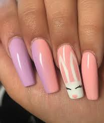 40 Cute Colorful Easter Nail Art Designs You Need To Try Asap In 2020 Bunny Nails Easter Nail Art Designs Easter Nails