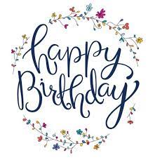 Flower Wreath Birthday Card Happy Birthday Hand Lettering With Hand Drawn Floral Pattern Illustration A5 A6 Send Direct To Recipient Happy Birthday Hand Lettering Happy Birthday Floral Happy Birthday Calligraphy