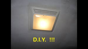 They connect to an exhaust duct that runs through the attic or between floors. Installing A Bathroom Fan Light Ez Youtube