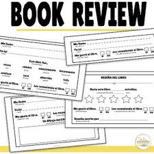 Book Review Templates In Spanish By Srta Spanish Teachers Pay Teachers Book Review Template Any Book Classroom Library